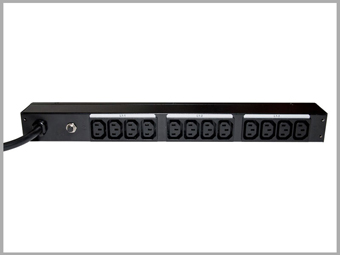 20-Amp Capacity L6-20P Power Cord (12) IEC320 C13 Receptacles 1U Horizontal and 0U Vertical